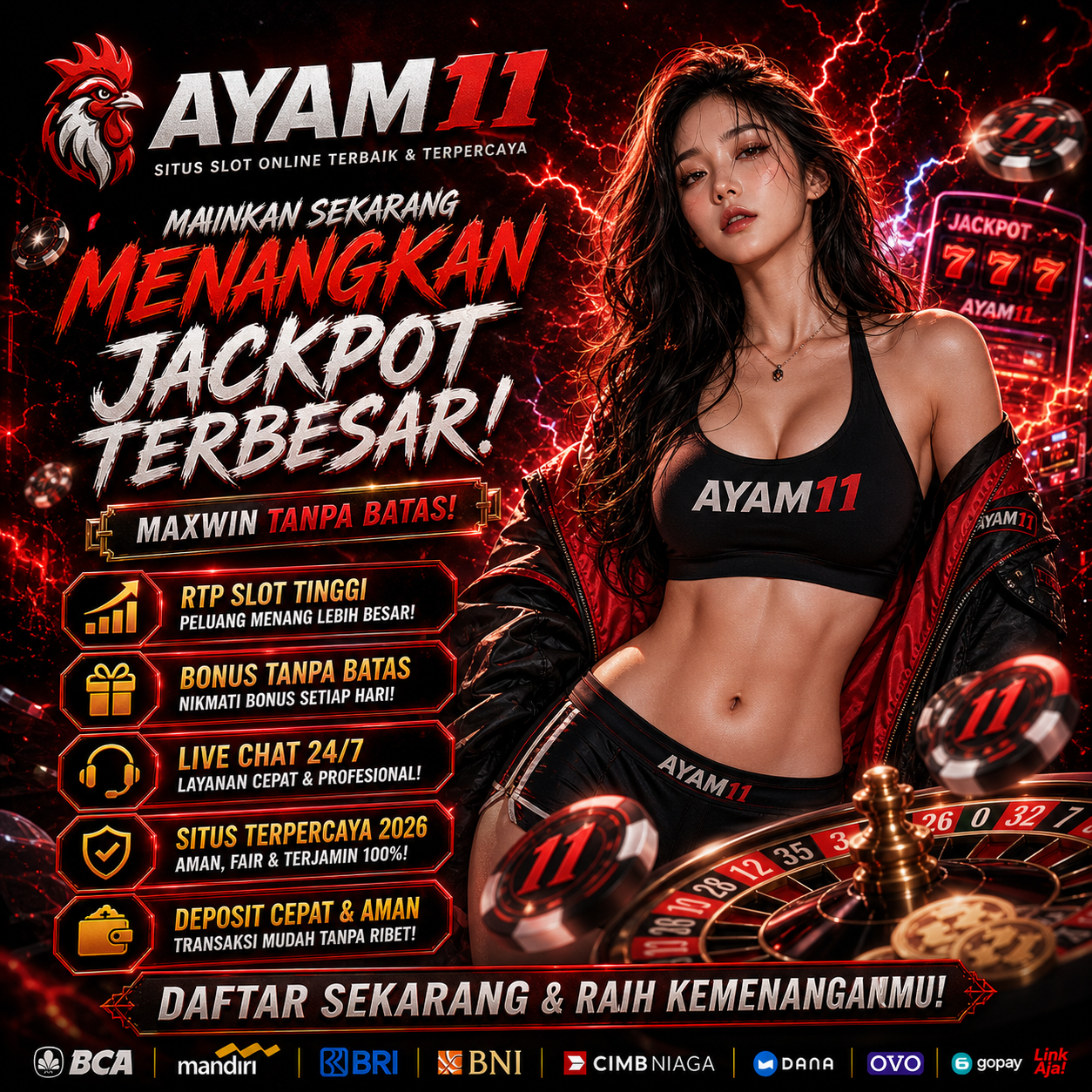 AYAM11 🚀 Slot Gacor Terbukti 2026 | Maxwin Cepat, Bonus Ngalir!